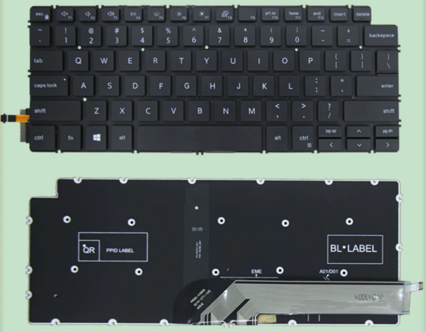 Клавиатура Dell Latitude 3410 3301 E3301 P114G P120G P113G P115 c подсветкой черная англ