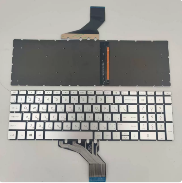 Клавиатура HP ENVY x360 15-DR 15m-dr W142 15m-dr1012dx с подстветкой рус англ серебро