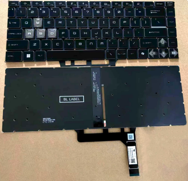 Клавиатура MSI Thin 15 B12U B12V B13U B13V B2R MS-16R8 англ синяя подсветка
